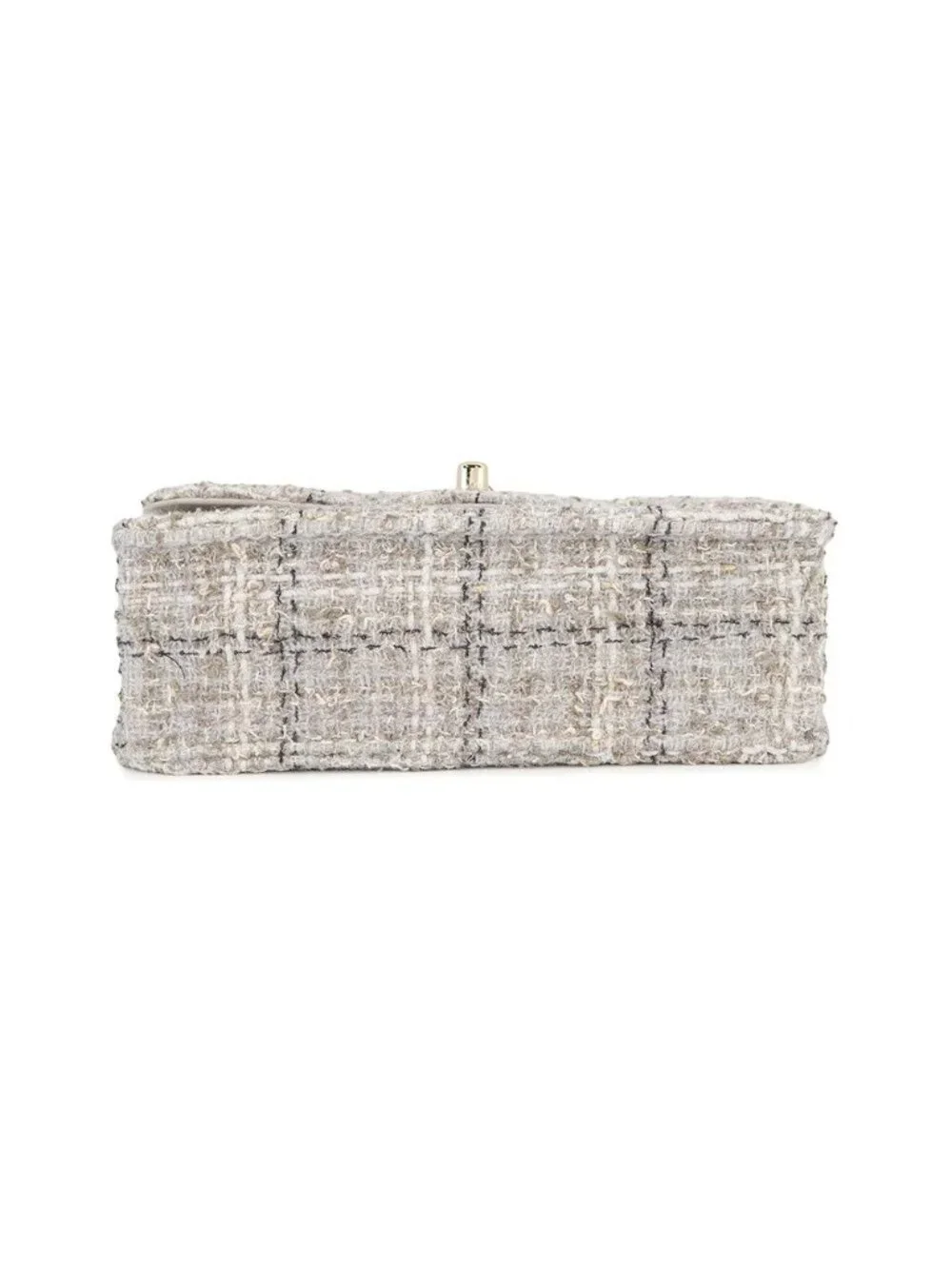 Chanel Chain Shoulder Bag CC Logo Quilted Single Flap Tweed